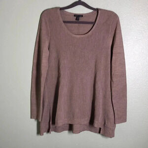 EILEEN FISHER Beige Moreno Wool Sweater